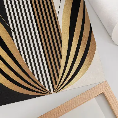 Decorative poster featuring architecture lines of elegance and modernity