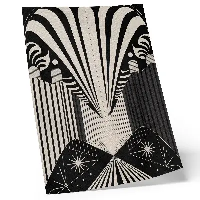 Geometric forms and modernity poster bold contrasts design