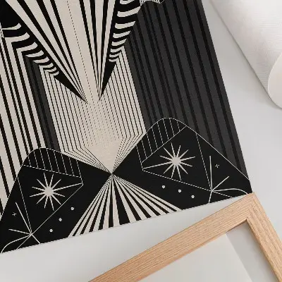 Geometric forms and modernity poster bold contrasts design