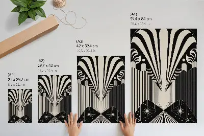 Geometric forms and modernity poster bold contrasts design