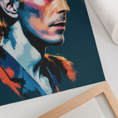 Premium wall art A pop art portrait with dynamic colors