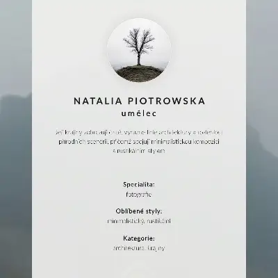 Decorative poster a wooden cottage in a minimalist style by the water