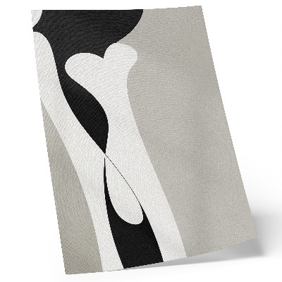 Premium wall art Black and white lines, smooth contrasts
