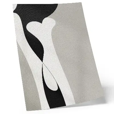 Premium wall art black and white lines with smooth contrasts