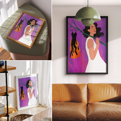 Premium wall art Harmony of colors, a figure in motion, an extraordinary aura