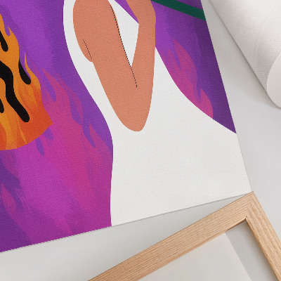 Premium wall art Harmony of colors, a figure in motion, an extraordinary aura
