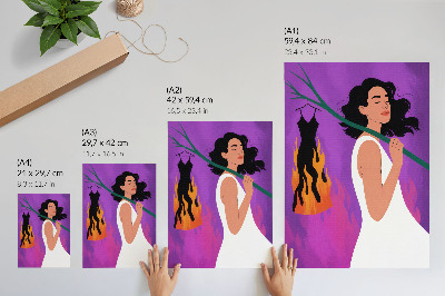 Premium wall art Harmony of colors, a figure in motion, an extraordinary aura