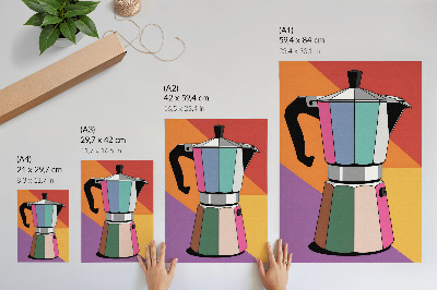 Decorative poster Contrasting colors, expressive style, fruitful combination