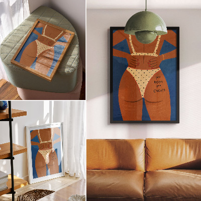 Decorative poster A modern image of female strength