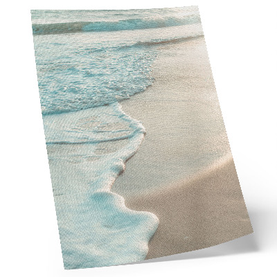 Art print Waves gently lapping the sand, a calm atmosphere