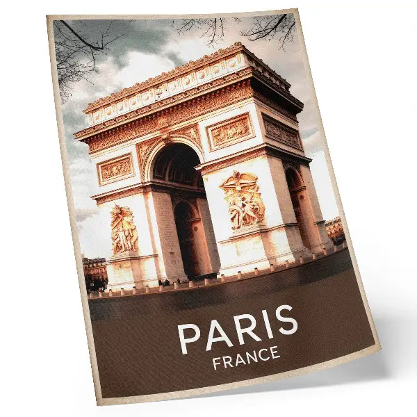 Triumphal arch classical architecture decorative poster classical architecture details
