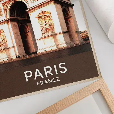 Triumphal arch classical architecture decorative poster classical architecture details