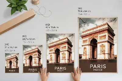 Triumphal arch classical architecture decorative poster classical architecture details