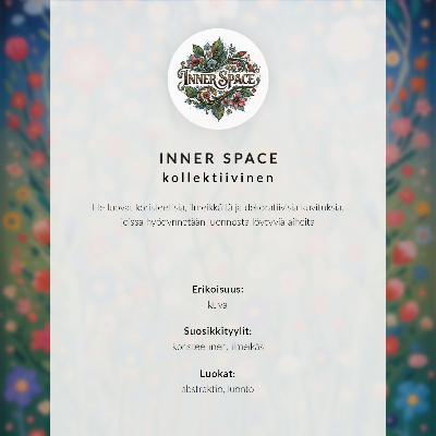 Decorative poster Beautiful flowers against the starry sky