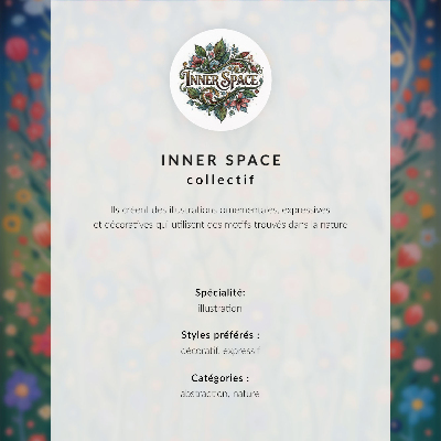 Decorative poster Beautiful flowers against the starry sky