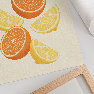 Art print Citrus motif in warm shades