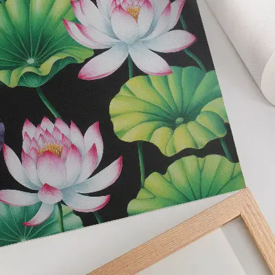 Premium wall art featuring the beauty of nature with flowers and green leaves