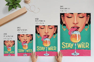 Poster Intense colors, positive atmosphere, pop art, expressiveness