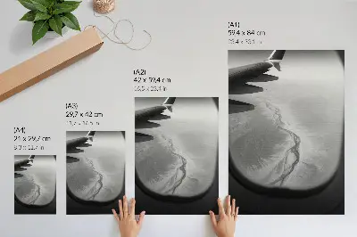 Premium wall art minimalist nature flight perspective