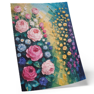 Premium wall art Flowers, roses, vivid colors, abstract atmosphere