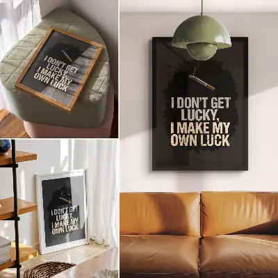 Art print minimalist motivational slogan design