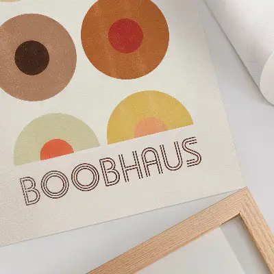 Boobhaus Bauhaus style wall art premium print