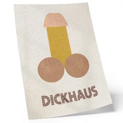 Bauhaus style decorative poster Dickhaus graphic print