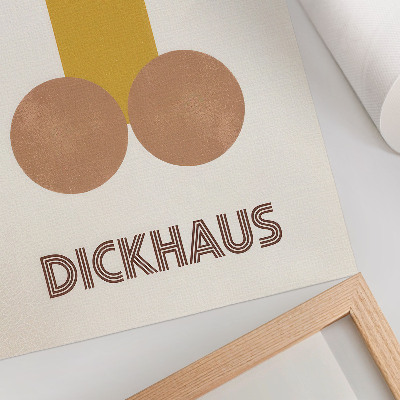 Decorative poster Dickhaus Bauhaus style graphics