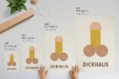Bauhaus style decorative poster Dickhaus graphic print