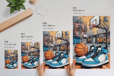 Premium wall art Graffiti city playground modern style