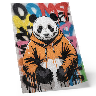Art print Panda in a graffiti sweatshirt, street style