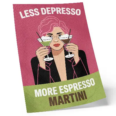 Poster pop art in a dynamic contrasting style