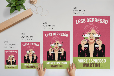 Poster Pop art contrasting colors dynamic style