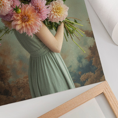 Poster Pastel flowers nature boho elegance harmony