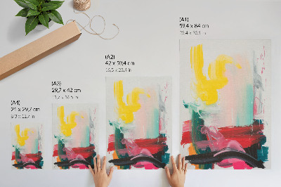 Premium wall art Dynamic colors full of emotion and movement