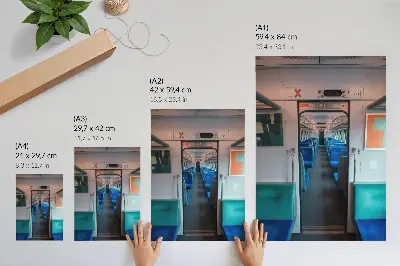 Decorative poster modern geometric interior design harmony