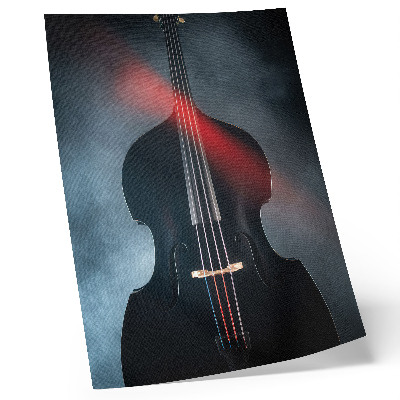 Art print Dark background, red accents, contrast