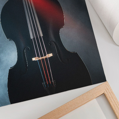 Art print Dark background, red accents, contrast