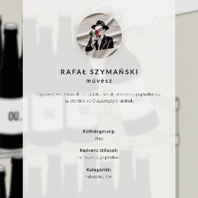 Premium wall art Black and white hand with a bottle minimalist illustration