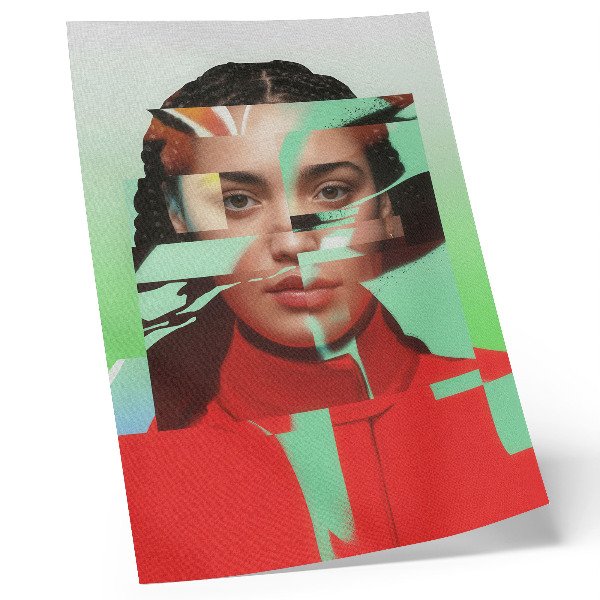 Art print Fragmented view of pop art modernity