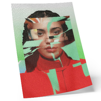 Art print Fragmented view of pop art modernity