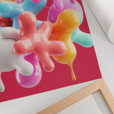 Poster Colorful abstract forms modern style