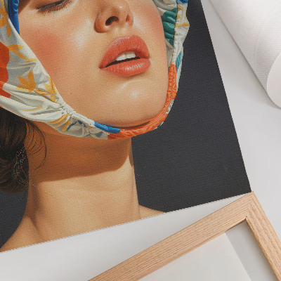 Poster Realism headgear contrast color modernity
