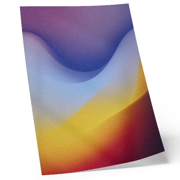 Art print Waves of color, calming modernity