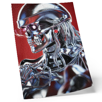 Premium wall art Futuristic character motif black red