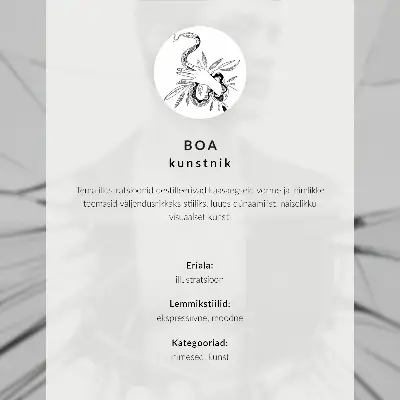 Decorative poster vibrant modern minimalist portrait