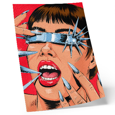 Premium wall art Futuristic elements, intense colors, dynamics