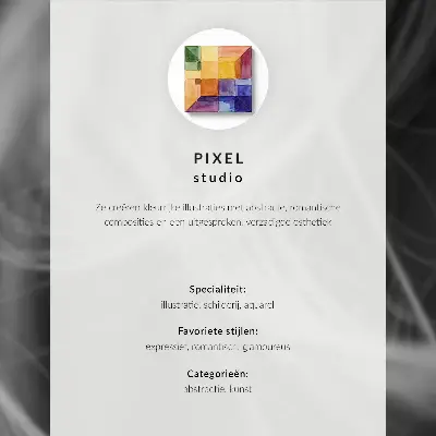 Premium wall art colorful portrait with abstract shapes and intense colors