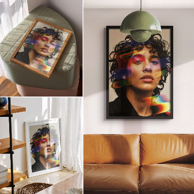 Decorative poster Colorful accents, intense modernity, dynamics