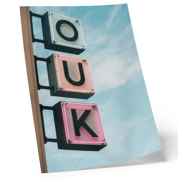 Premium wall art modern neon letters in pastel colors